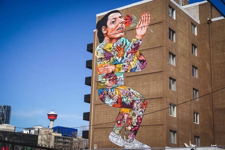 Calgary Muralists Transform Downtown Walls into Public Galleries